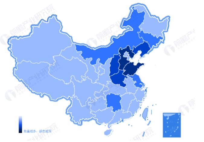 图表16 2021年中国针状焦行业生产销售企业分布热力图.png